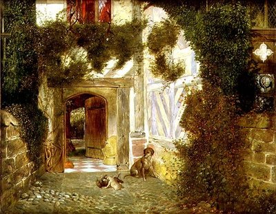 Antiguo arco en Speke Hall, Liverpool de James Drummond