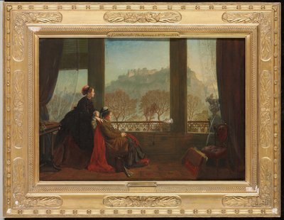 Retrato de la baronesa Burdett Coutts y su compañera la Sra. Brown, Edimburgo, 1874 de James Drummond