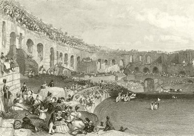 Anfiteatro en Nimes de James Duffield Harding