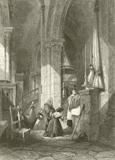 Iglesia de Polignac, Auvernia de James Duffield Harding