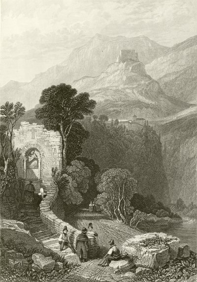 Convento de Il Santo Cosimato, Tívoli, cerca de Roma de James Duffield Harding