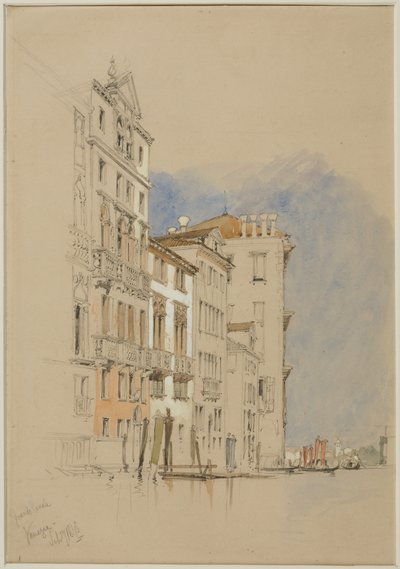 Gran Canal, Venecia, 1845 de James Duffield Harding