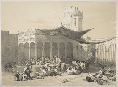 Punjabi: soldados sij recibiendo su paga en el Royal Darbar, Lahore de James Duffield Harding