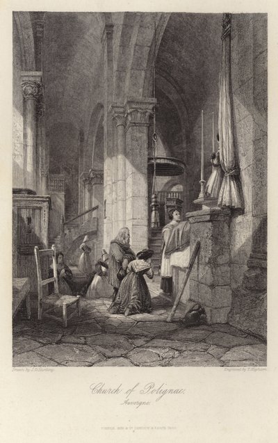 La Iglesia de Polignac en Auvernia de James Duffield Harding