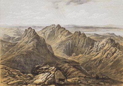 Vista desde la Cima de Goatfell, Isla de Arran de James Duffield Harding