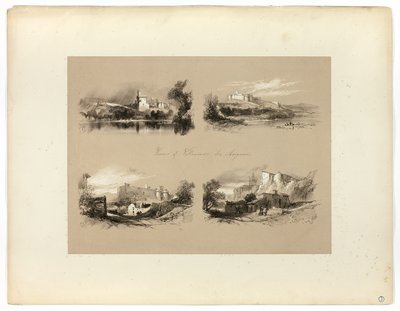 Vistas de Villenueve les Avignon, de Selecciones Pintorescas de James Duffield Harding