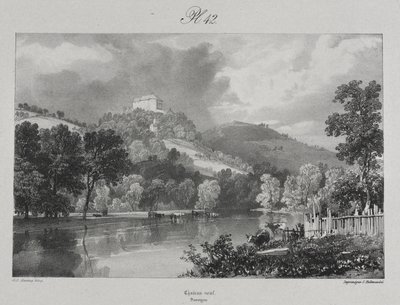 Viajes pintorescos y románticos por la antigua Francia. Auvernia: Château Neuf de James Duffield Harding