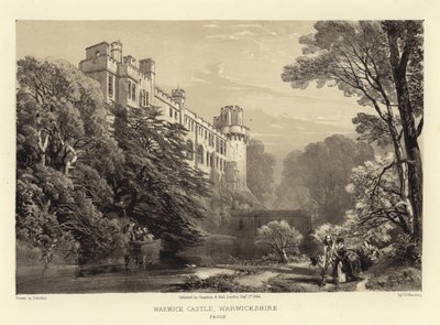 Castillo de Warwick (litotinta) de James Duffield Harding