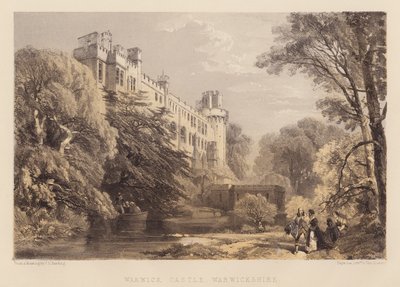Castillo de Warwick, Warwickshire (aguatinta) de James Duffield Harding