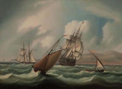First Rater y otros buques frente a las costas españolas de James E. Buttersworth