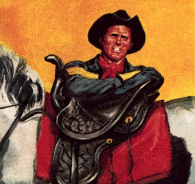 Vaquero con su montura de James Edwin McConnell