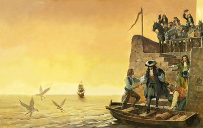 Salida de Jaime II (gouache sobre papel) de James Edwin McConnell