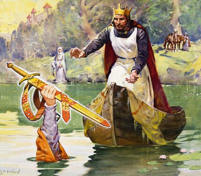 Asociaciones famosas: Arturo y Excalibur de James Edwin McConnell