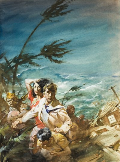 Huracán (gouache sobre papel) de James Edwin McConnell