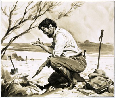 John Bock descubrió diamantes en una playa pero, a pesar de informar del hallazgo, fue encarcelado de James Edwin McConnell