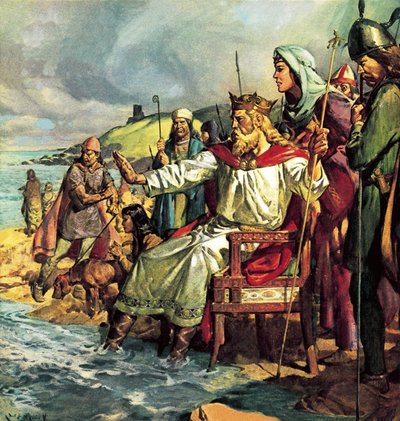 El rey Canuto desafía a las olas de James Edwin McConnell