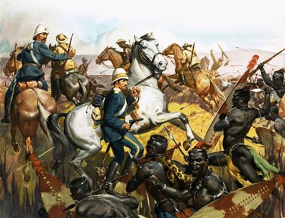 Luis Napoleón, Príncipe Imperial, a punto de ser asesinado por los zulúes de James Edwin McConnell