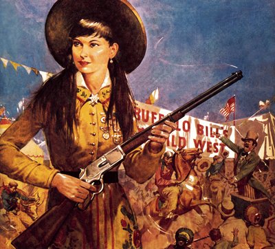 Sharpshooter Annie -- Annie Oakley y su pistola de James Edwin McConnell