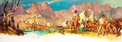 The Great Trek (gouache sobre papel) de James Edwin McConnell