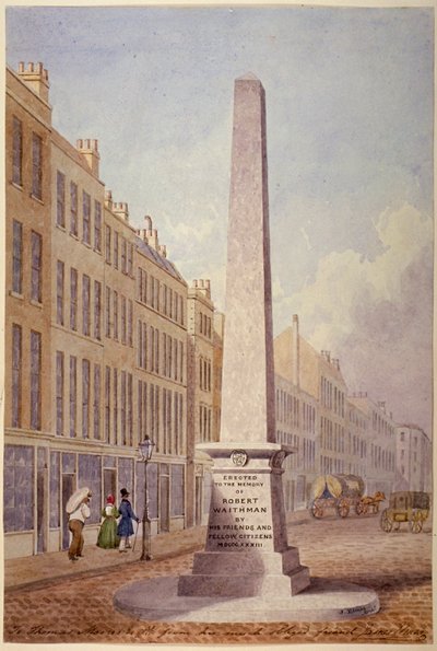 Monumento en la intersección de Farringdon Street y Fleet Street, Ciudad de Londres, 1833 de James Elmes