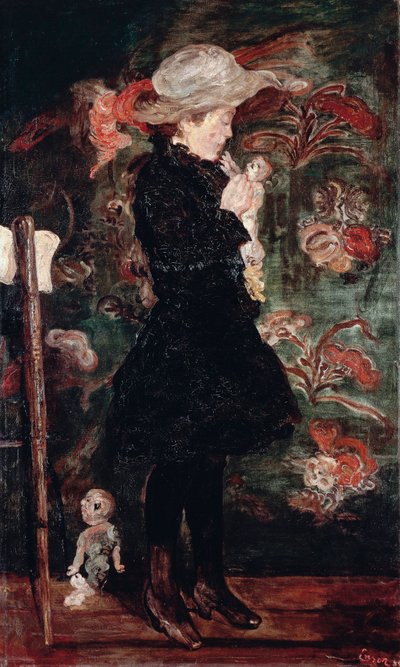 Niña con muñeca (Madchen mit Puppe) de James Ensor