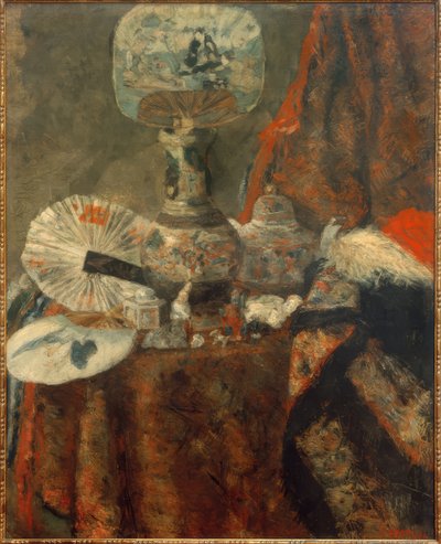 Chinoiseries, abanicos y telas de James Sidney Ensor