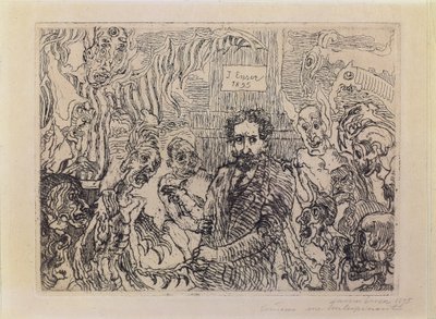 Los demonios se burlan de mí de James Ensor