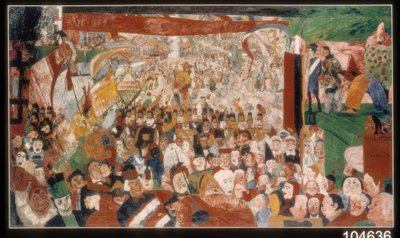 La entrada de Cristo en Bruselas en 1889 de James Ensor