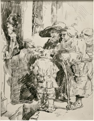 Los mendigos en la puerta de James Sidney Ensor