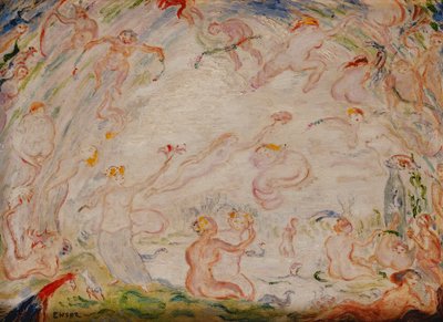 Gestos de Ninfas; Gestes de Nymphes de James Ensor
