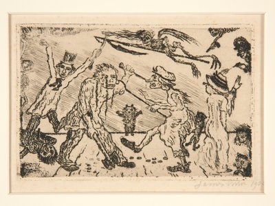 La col?re (Ira), del portafolio Les p?ch?s capitaux (Los pecados capitales) de James Ensor