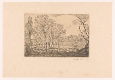 Paisaje con álamos frente al mar
La mare aux peupliers de James Ensor