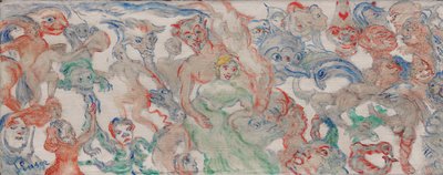 Monstres Entrelaces Decousus, Entrelardes (B) de James Ensor
