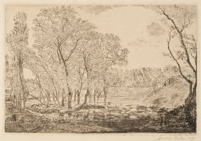 Estanque con álamos de James Ensor