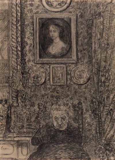 Retrato de mi tía de James Ensor