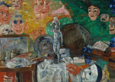 Bodegón en el estudio o Atributos de las Artes de James Ensor