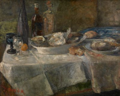 Bodegón con ostras de James Ensor