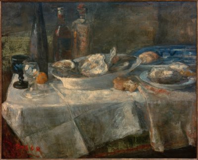 Naturaleza muerta con ostras de James Sidney Ensor