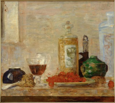 Naturaleza muerta con cerezas de James Sidney Ensor