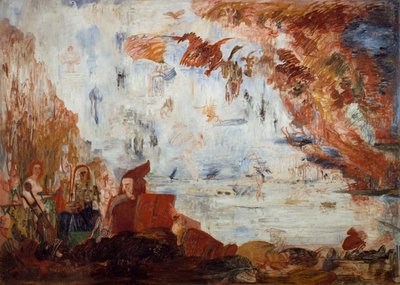 Tentación de San Antonio, de James Ensor (1860-1949), óleo sobre lienzo de James Ensor