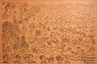 El baño en Ostende de James Ensor