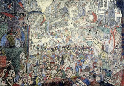 La entrada de Cristo en Bruselas de James Ensor