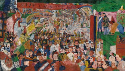 La Entrada de Cristo en Bruselas en 1889 de James Ensor