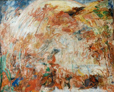 La caída de los ángeles rebeldes de James Ensor