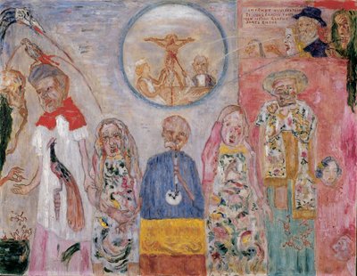 Los viles vivisectores, c.1930 (óleo sobre lienzo) de James Ensor