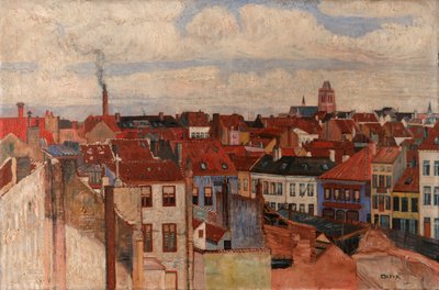 Los tejados de Ostende de James Ensor
