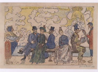 Desastre abajo, desastre arriba, desastre por todas partes de James Ensor