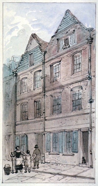 Casas en Blackhorse Alley, Fleet Street, Ciudad de Londres de James Findlay