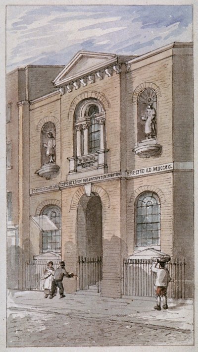 Escuelas de St Bride, Bride Lane, Ciudad de Londres, 1840 de James Findlay