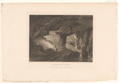 Vista de la cantera de Gilmerton, cerca de Edimburgo
Cantera de Gilmerton (título en el objeto) de James Fittler